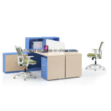 School Teacher Office Desk Bright Color Office Table with Cabinet (FOH-CXSZ17-2A)